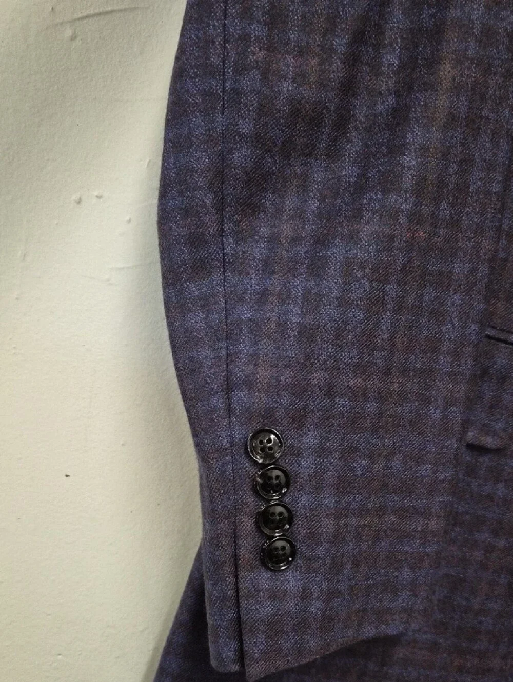 Ted Baker London Blue Checks Two-Button Sport Coat Size 46 R